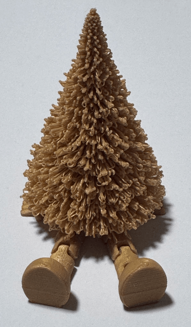 Personnage décoratif articulé en forme de sapin