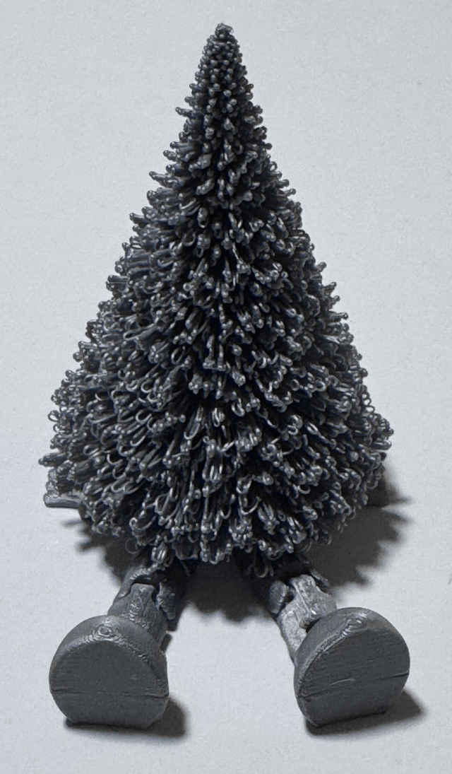 Personnage décoratif articulé en forme de sapin