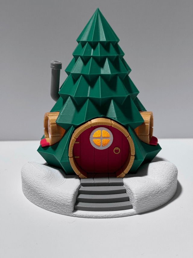 Maison décorative en forme de sapin