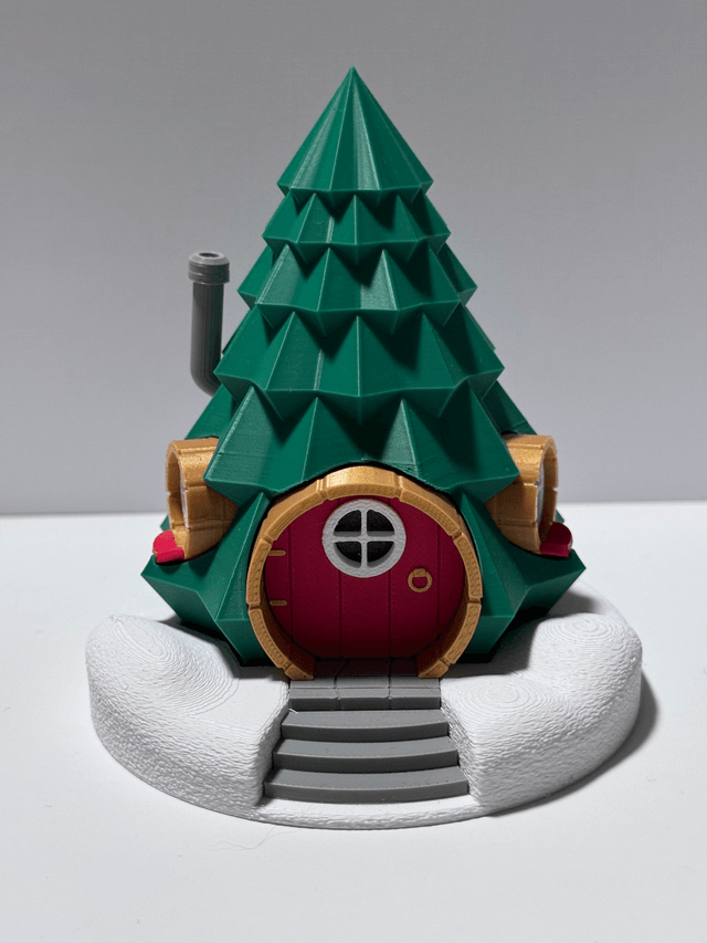 Maison décorative en forme de sapin