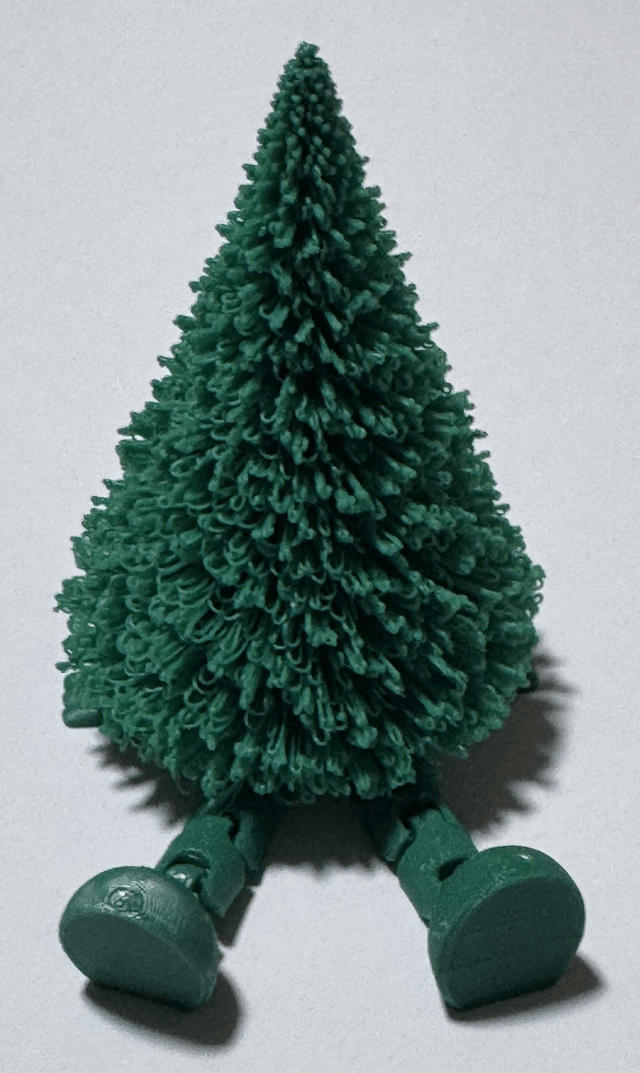 Personnage décoratif articulé en forme de sapin